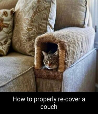 How to properly re cover a couch