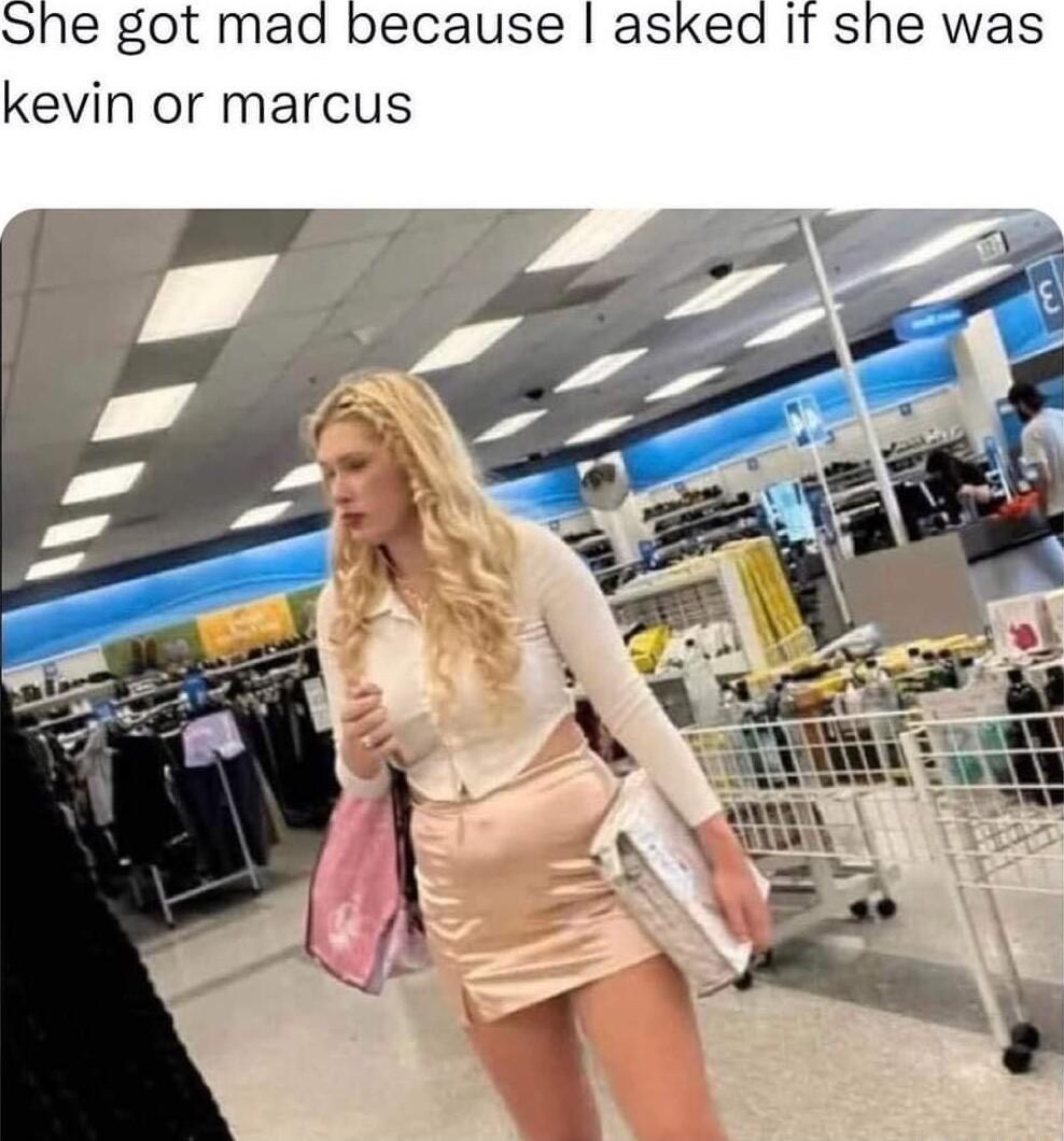 She got mad because asked if she was kevin or marcus