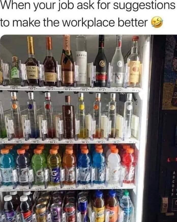 When your Job ask for suggestions 0 make the workplace better