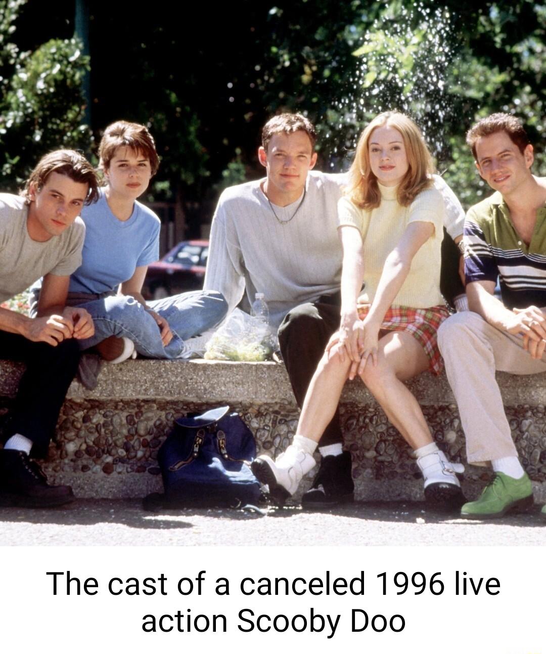 The cast of a canceled 1996 live action Scooby Doo