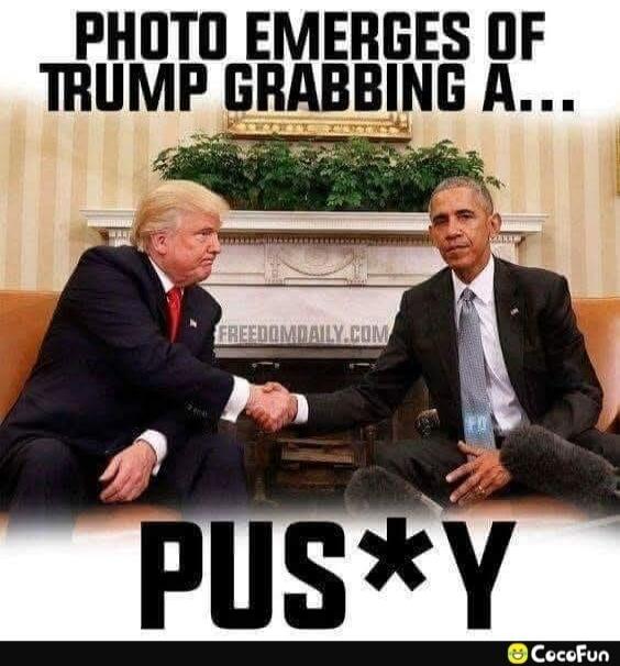 PHOTO EMERGES OF TRUMP GRABBING A... PUSS*Y FREEDOMDAILY.COM CocoFun