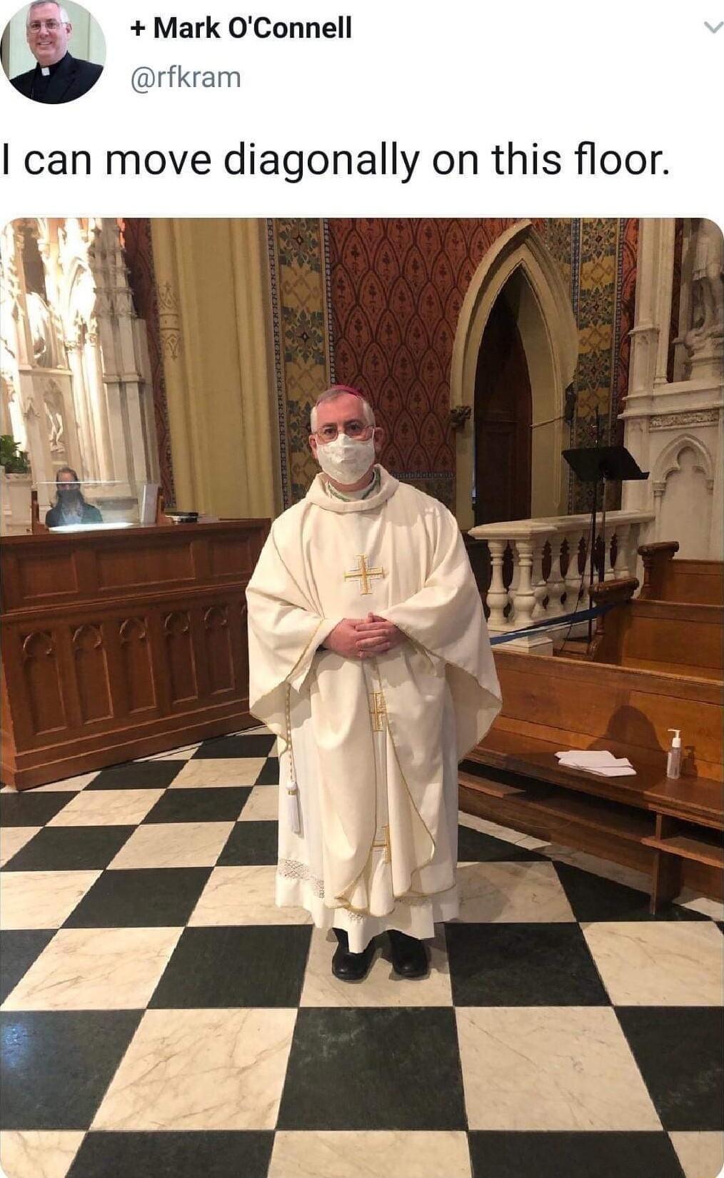 Mark OConnell fkram can move diagonally on this floor