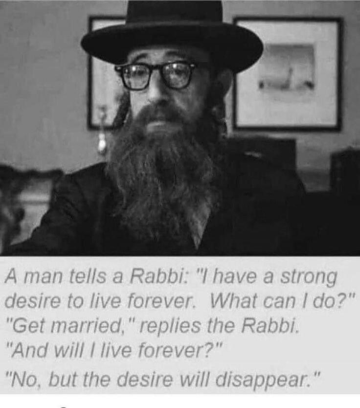 A man tells a Rabbi: 