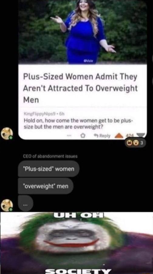Plus Sized Women Admit They Arent Attracted To Overweight Men Plus sized women overweight men L e o 4