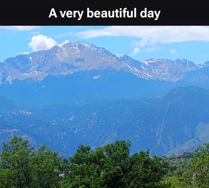 A very beautiful day