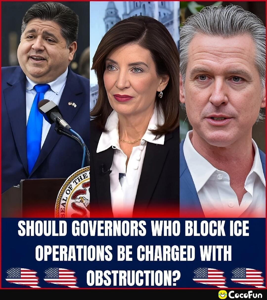 SHOULD GOVERNORS WHO BLOCK ICE OPERATIONS BE CHARGED WITH OBSTRUCTION?