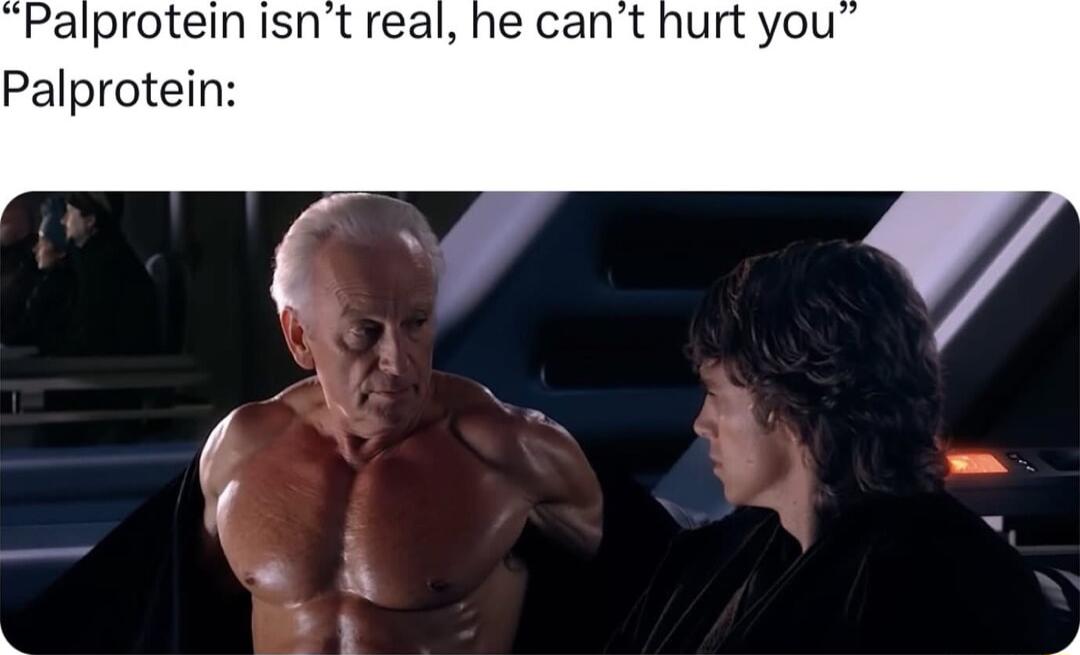 Palproteinisnt real he cant hurt you Palprotein