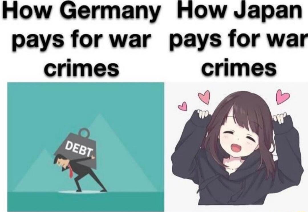 How Germany How Japan pays for war pays for war crimes crimes