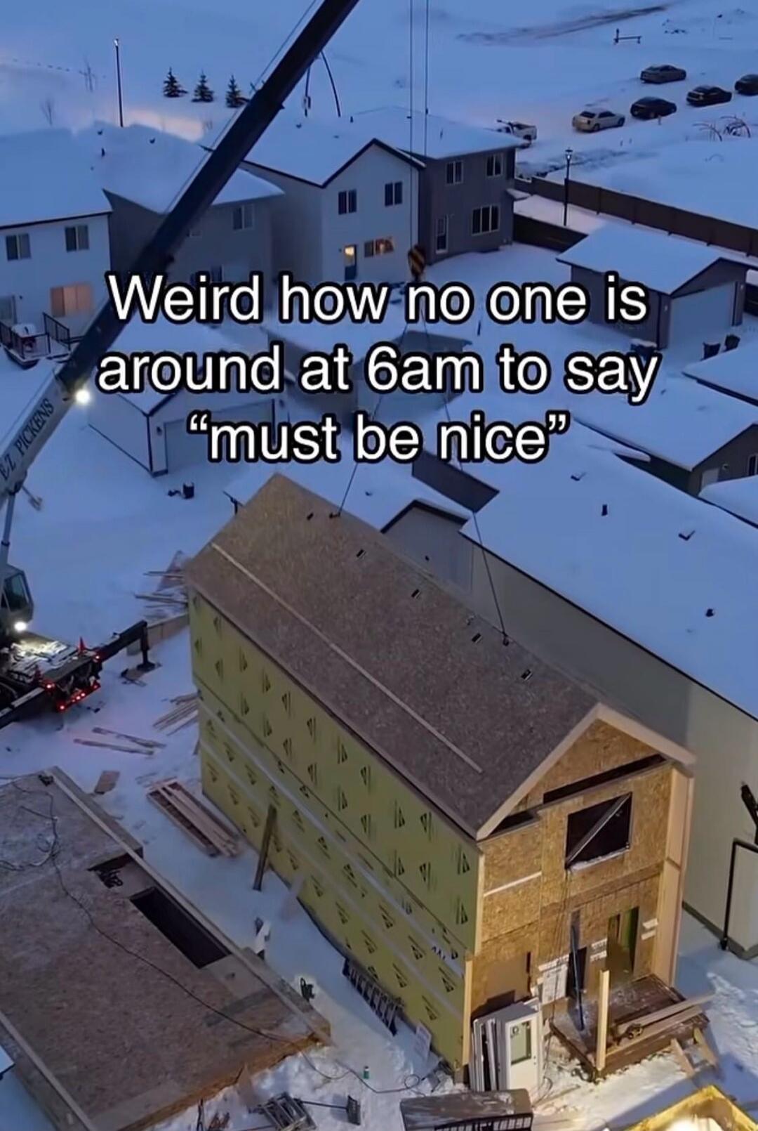 Weird how no one is around at 6am to say 