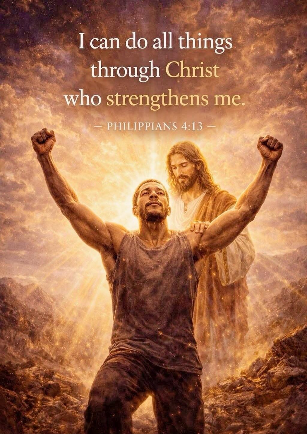 I can do all things through Christ who strengthens me. — PHILIPPIANS 4:13 —