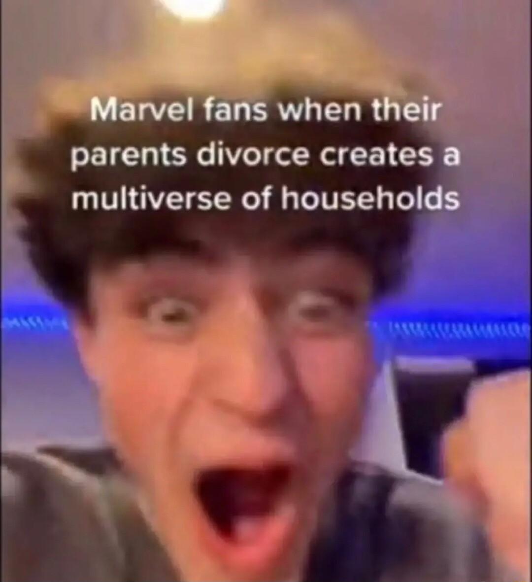 parents divorce creates multiverse of household