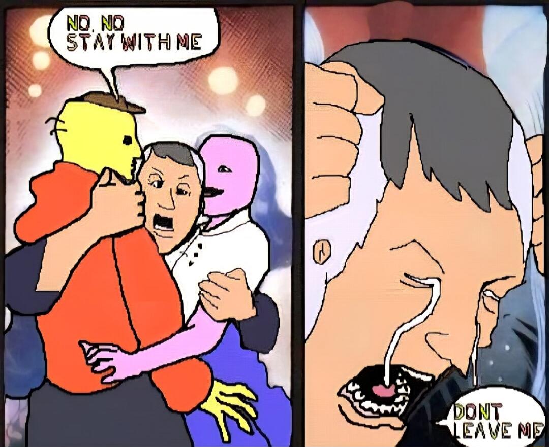 No, no stay with me
Don't leave me