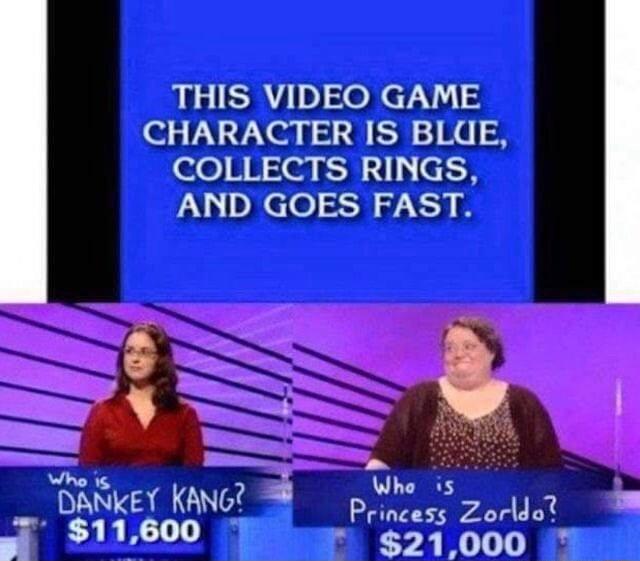 W LERY 1 e RerN CHARACTER IS BLUE e0 BB zleg ko 1 eH AND GOES FAST 4 Ak 10 G Whe is DANKEY KANGT priess 2407 8 ES R N1 O 21000