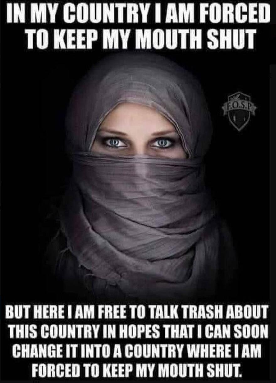 IN MY COUNTRY I AM FORCED TO KEEP MY MOUTH SHUT BUT HERE I AM FREE TO TALK TRASH ABOUT THIS COUNTRY IN HOPES THAT I CAN SOON CHANGE IT INTO A COUNTRY WHERE I AM FORCED TO KEEP MY MOUTH SHUT.