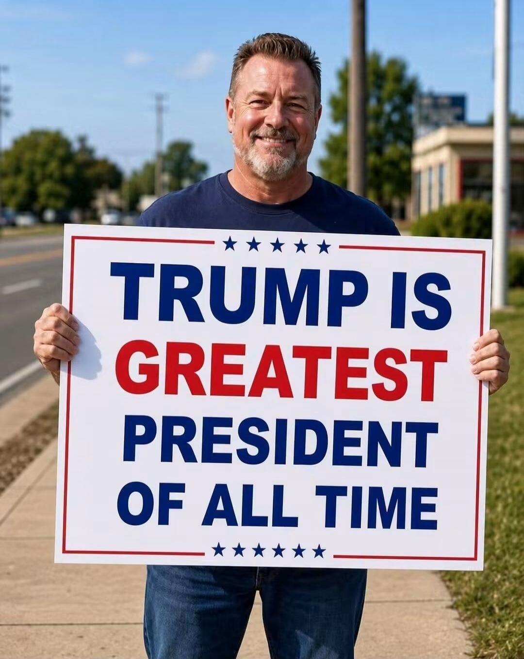 TRUMP IS GREATEST PRESIDENT OF ALL TIME