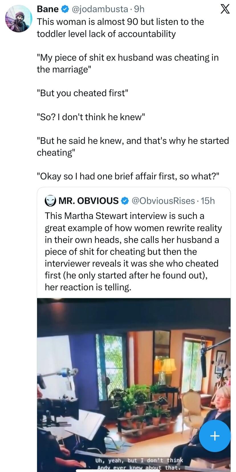 This woman is almost 90 but listen to the toddler level lack of accountability 