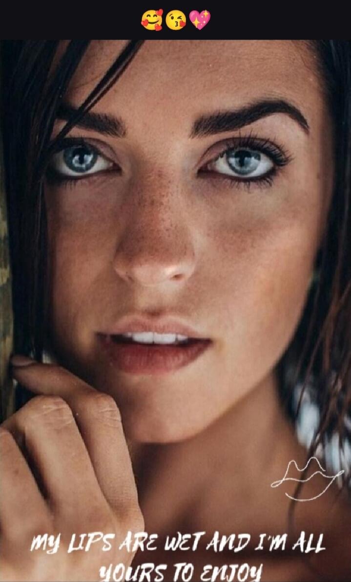 MY LIPS ARE WET AND I'M ALL YOURS TO ENJOY