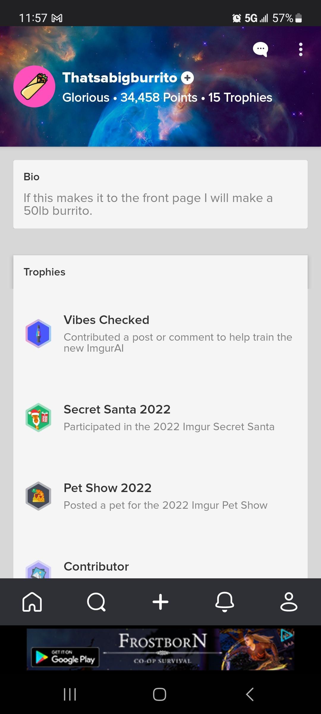 5Gil 57 it to the front page will make a Trophies Vibes Checked B contributed a po 1ment to help train the Secret Santa 2022 i in the 2 gur Secret Santa Pet Show 2022 4 Contributor