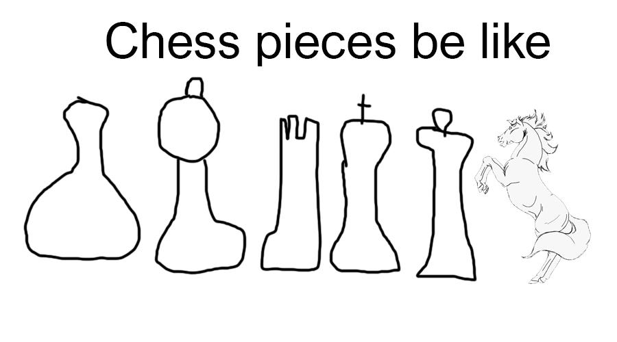 Chess pieces be like N Y AN