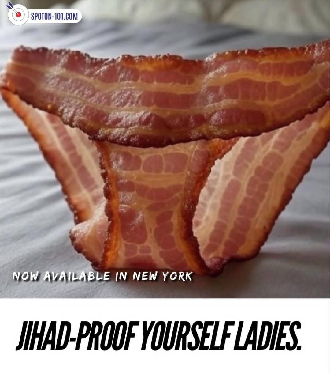 NOW AVAILABLE IN NEW YORK
JIHAD-PROOF YOURSELF LADIES.