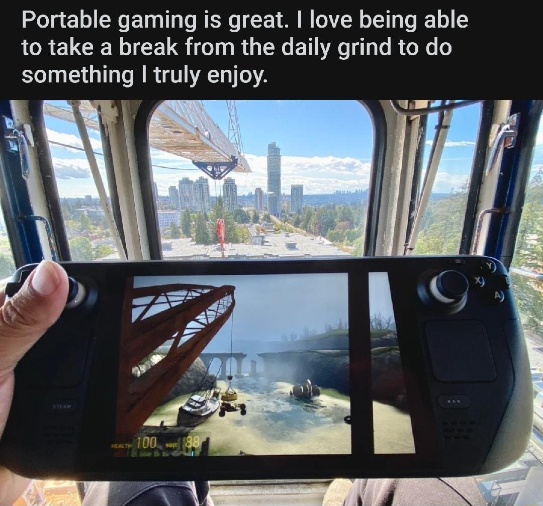 Portable gaming is great love being able to take a break from the daily grind to do something truly enjoy