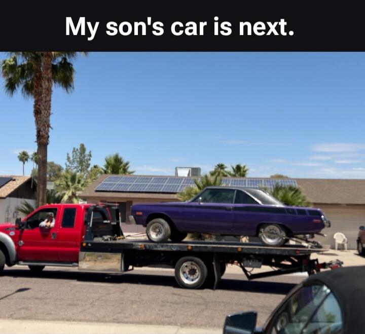 My son's car is next.