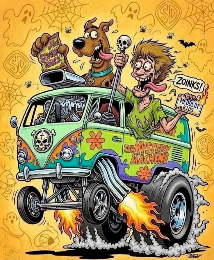 SCOOBY SNACK ZOINKS! MEDDLIN' KIDS THE MYSTERY MACHINE SD
