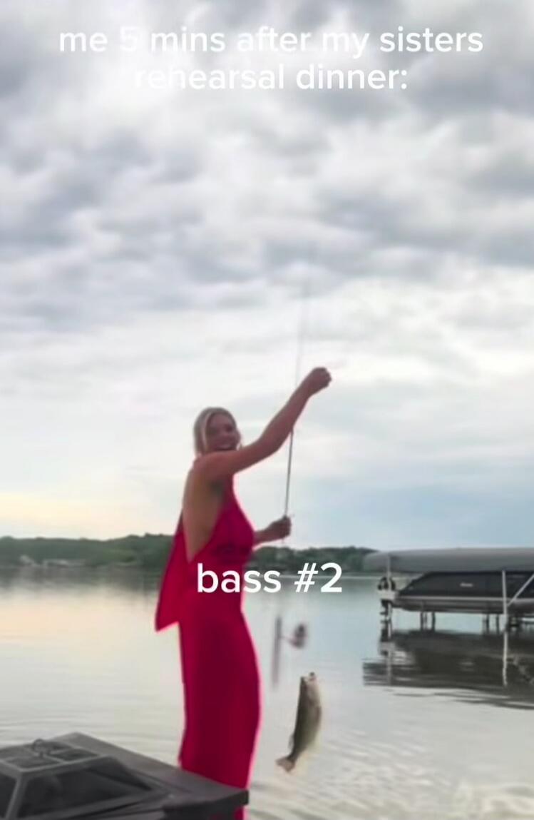 me 5 mins after my sisters rehearsal dinner: bass #2