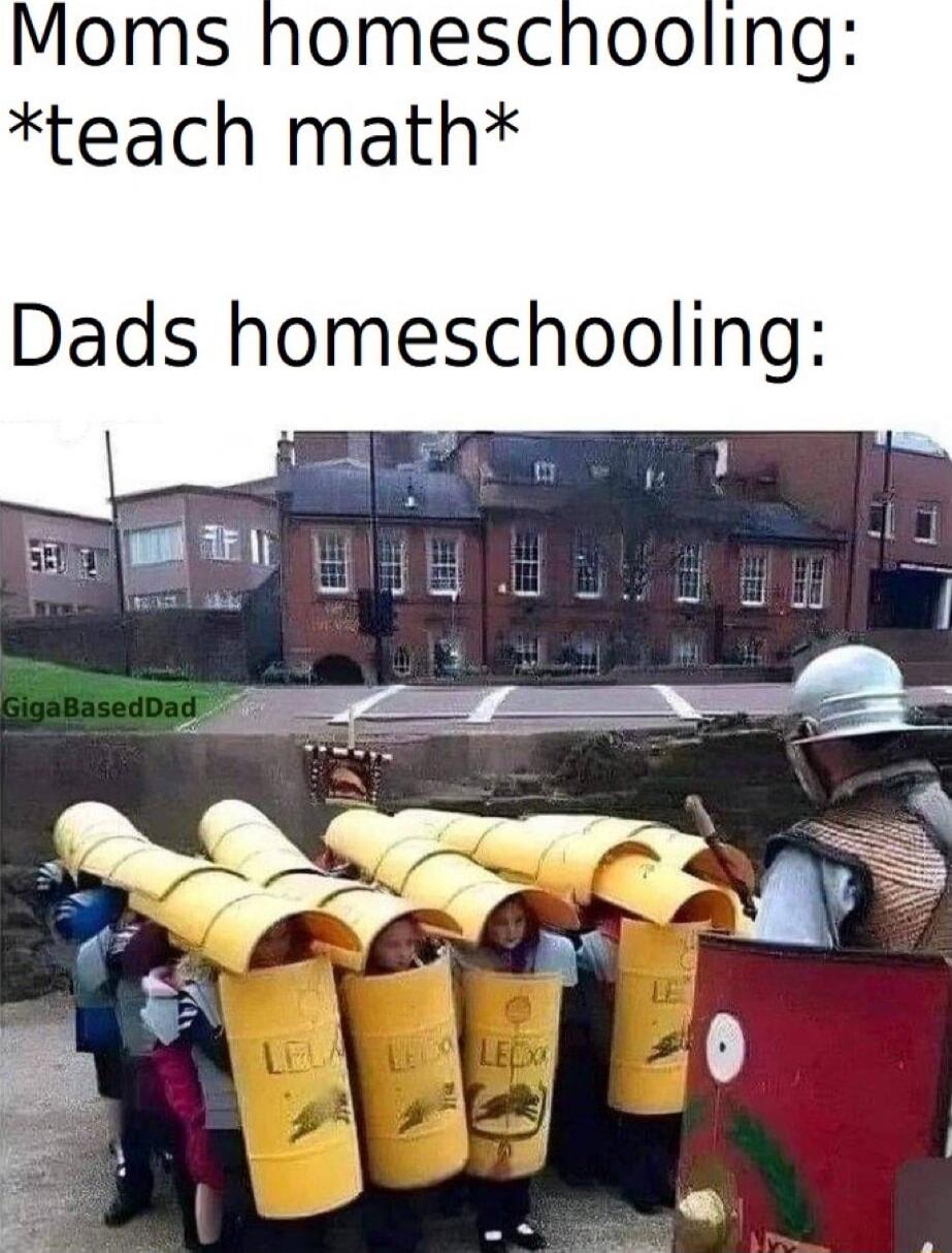 Moms homeschooling teach math Dads homeschooling