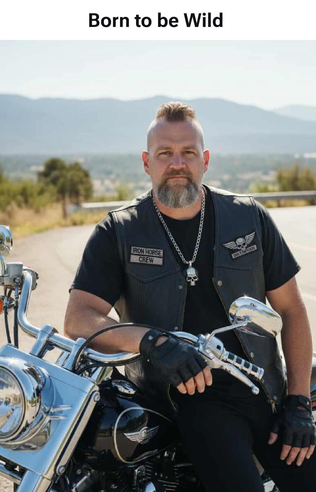 Born to be Wild IRON HORSE CREW ROCK & ROLL