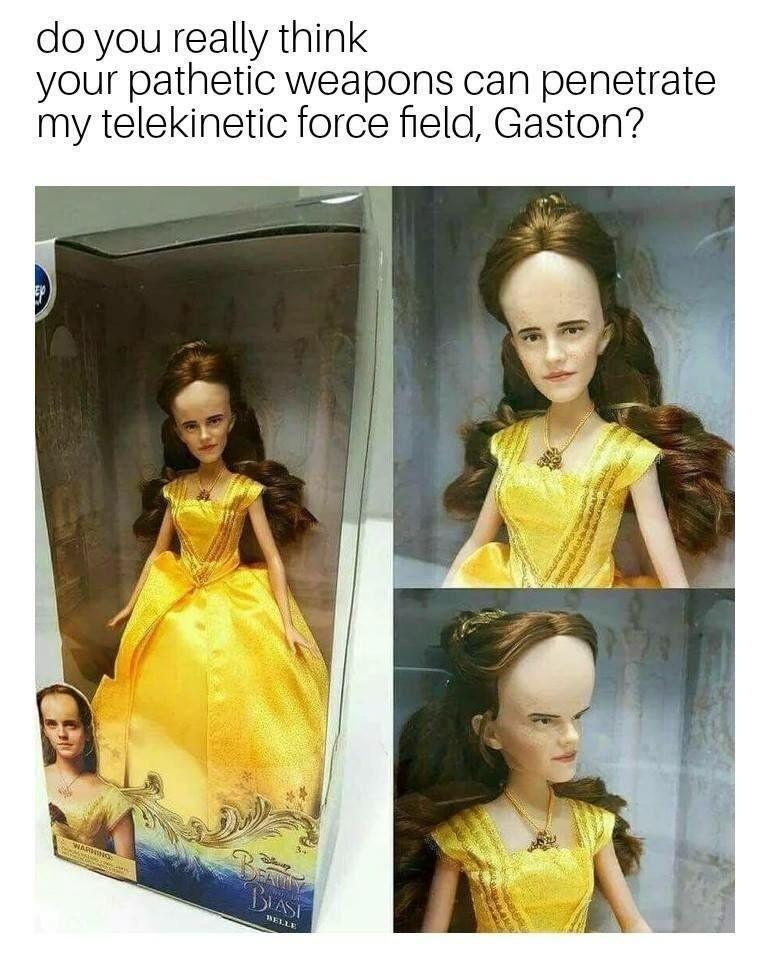 do you really think your pathetic weapons can penetrate my telekinetic force field Gaston