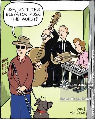Ugh, isn't this elevator music the worst?
