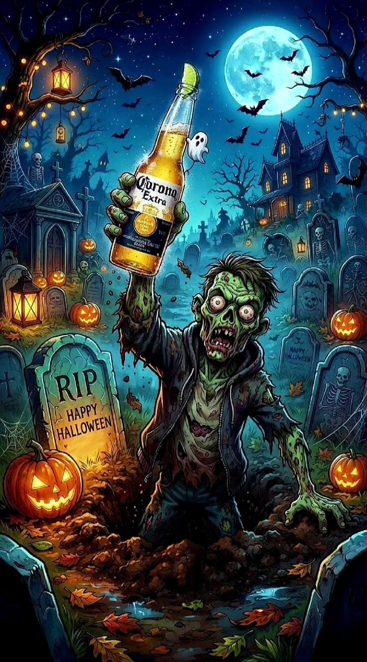 Corona Extra RIP HAPPY HALLOWEEN
