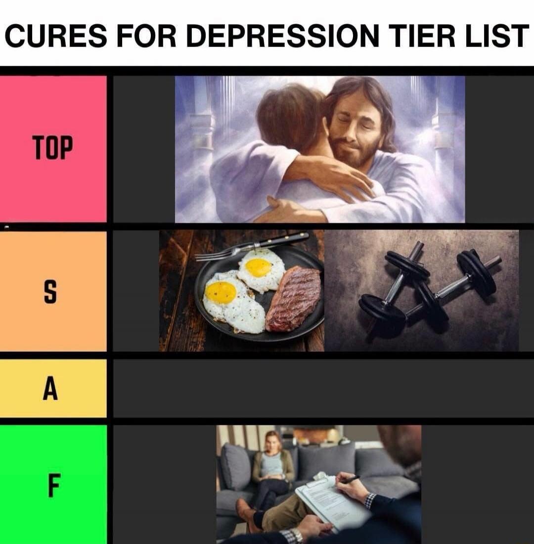 CURES FOR DEPRESSION TIER LIST TOP S A F