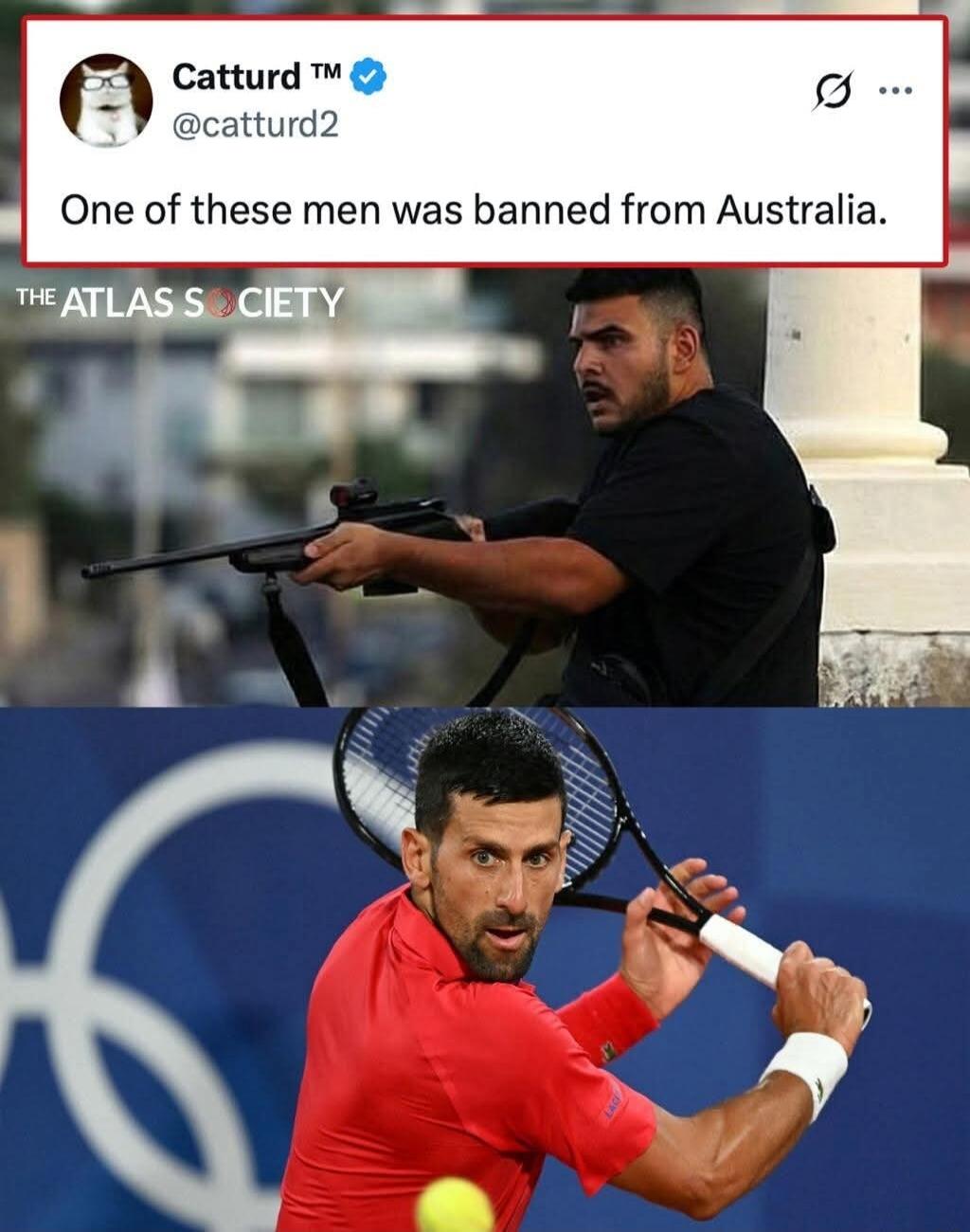 One of these men was banned from Australia.