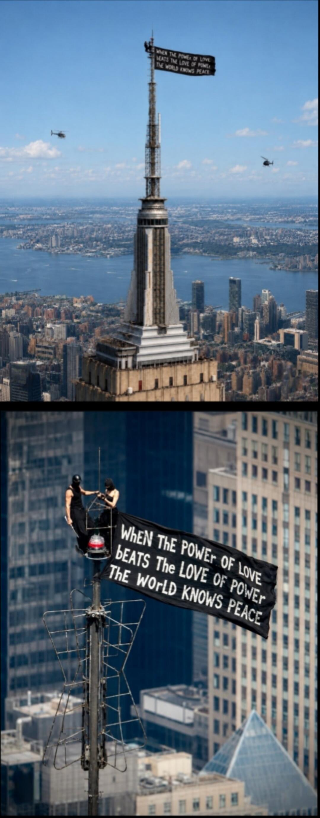 WHEN THE POWER OF LOVE BEATS THE LOVE OF POWER THE WORLD KNOWS PEACE