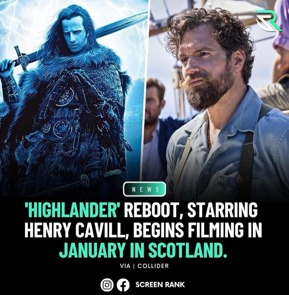 DER REBOOT STARRING HENRY CAVILL BEGINS FILNING ia coLLiDER O scremanc