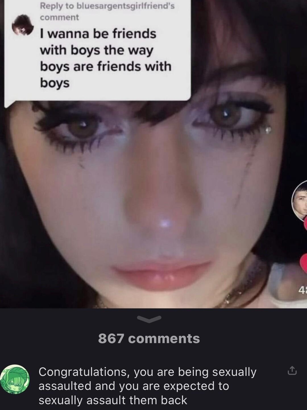 throwaway_femboy A wanna be friends with boys the way boys are friends with boys 867 comments Congratulations you are being sexually EECETIE LT RV N LT CTo R 6 ESQTENEEEETI R T N ET S eBanshee 19d s
