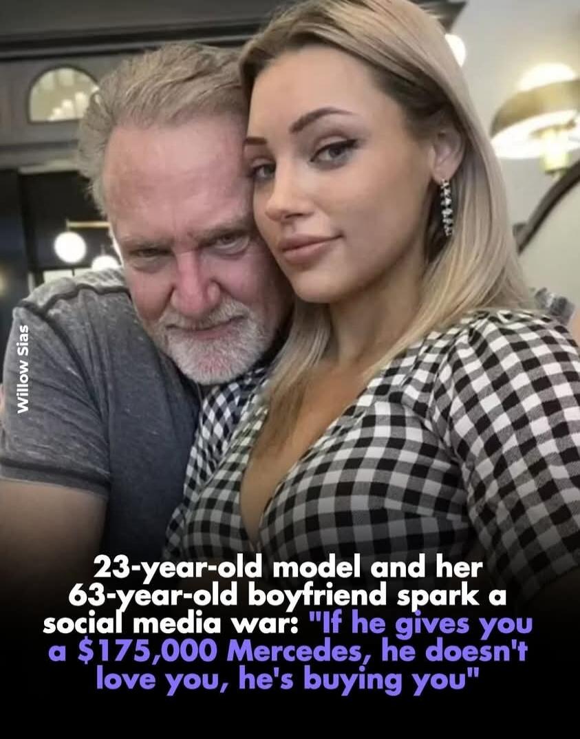 Willow Sias. 23-year-old model and her 63-year-old boyfriend spark a social media war: 
