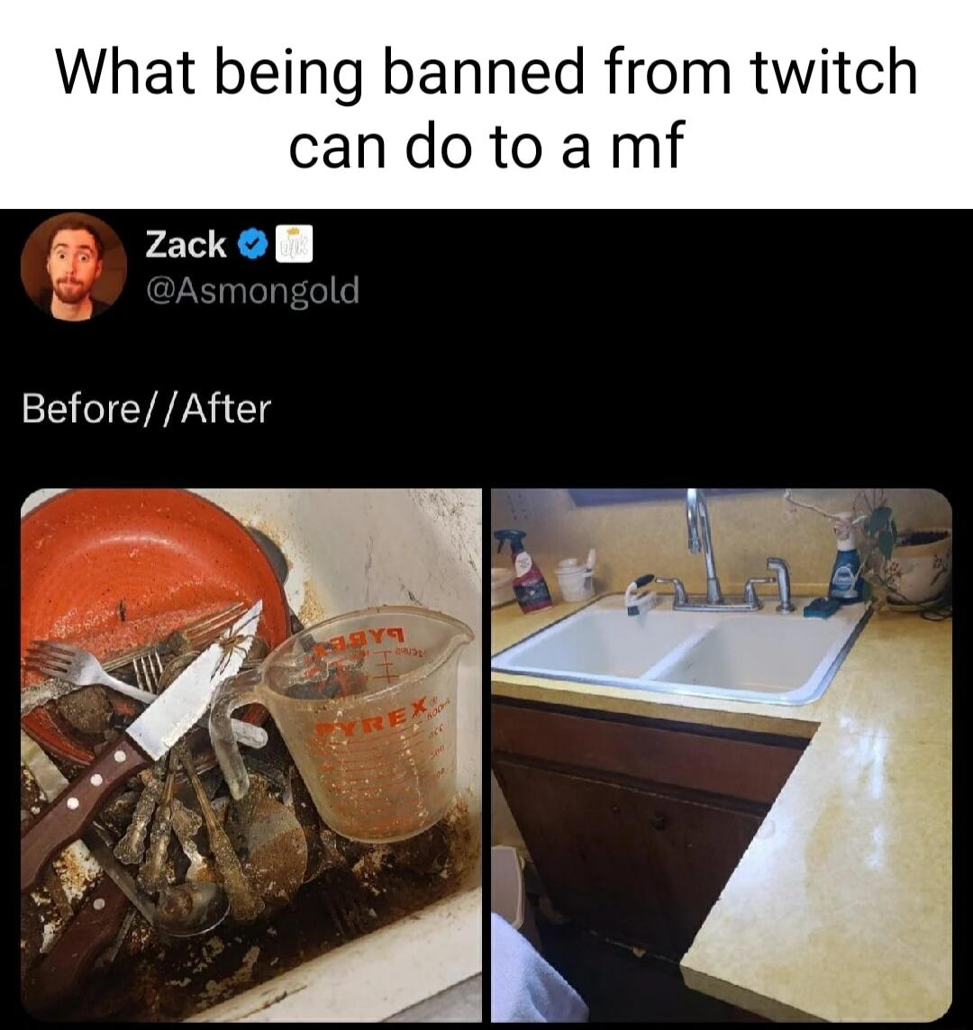 What being banned from twitch candotoamf Zack ol BeforeAfter