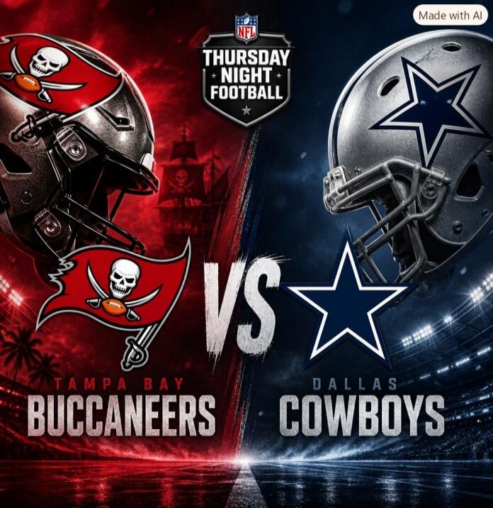 NFL THURSDAY NIGHT FOOTBALL VS TAMPA BAY BUCCANEERS DALLAS COWBOYS Made with AI