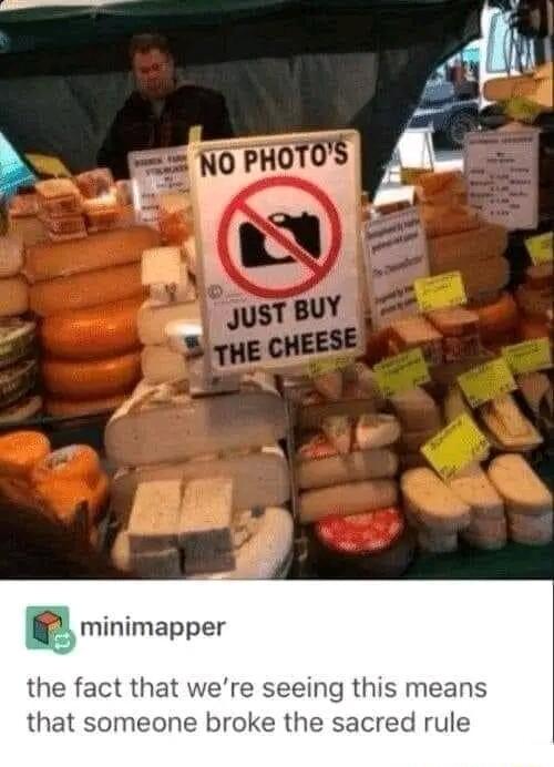 minimapper the fact that were seeing this means that someone broke the sacred rule