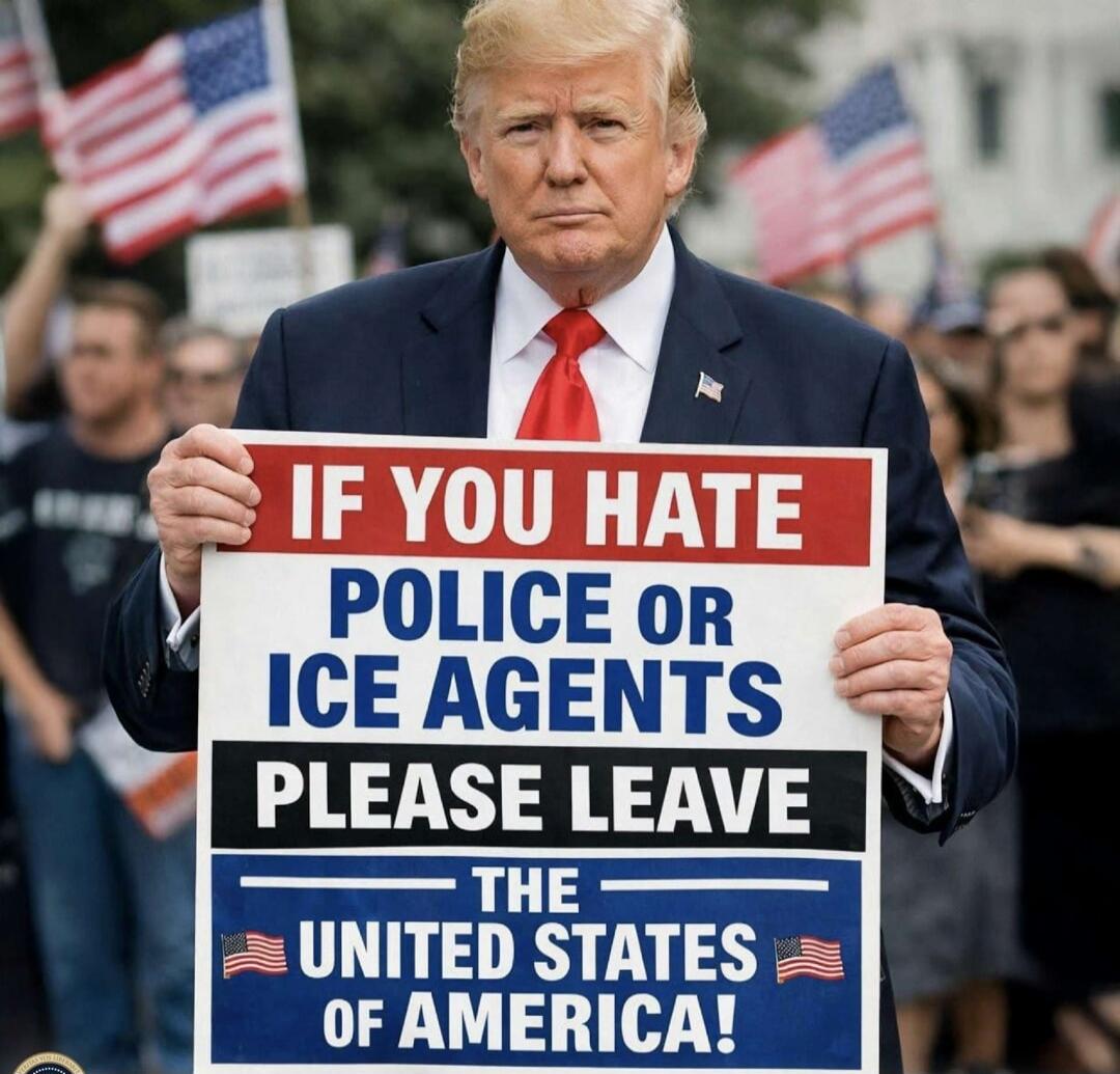 IF YOU HATE POLICE OR ICE AGENTS PLEASE LEAVE THE UNITED STATES OF AMERICA!