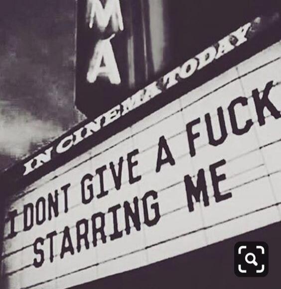 IN CINEMA TODAY I DONT GIVE A FUCK STARRING ME