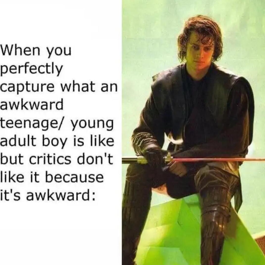 When you perfectly capture what an awkward teenage young adult boy is like but critics dont like it because its awkward