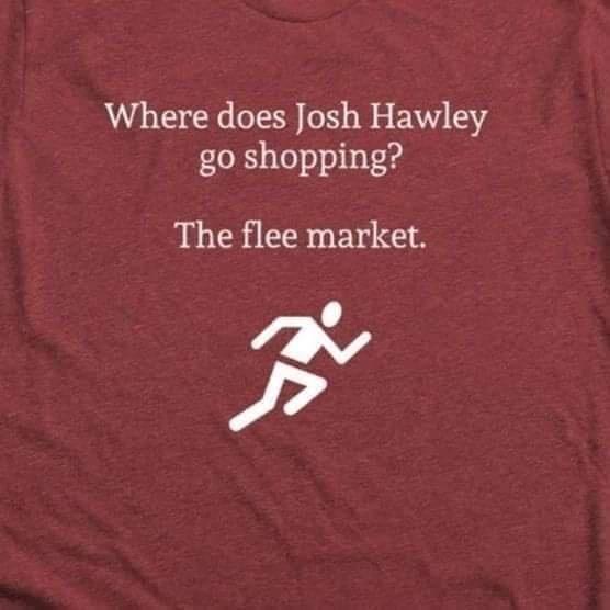 Where does Josh Hawley go shopping The flee market 0 V24