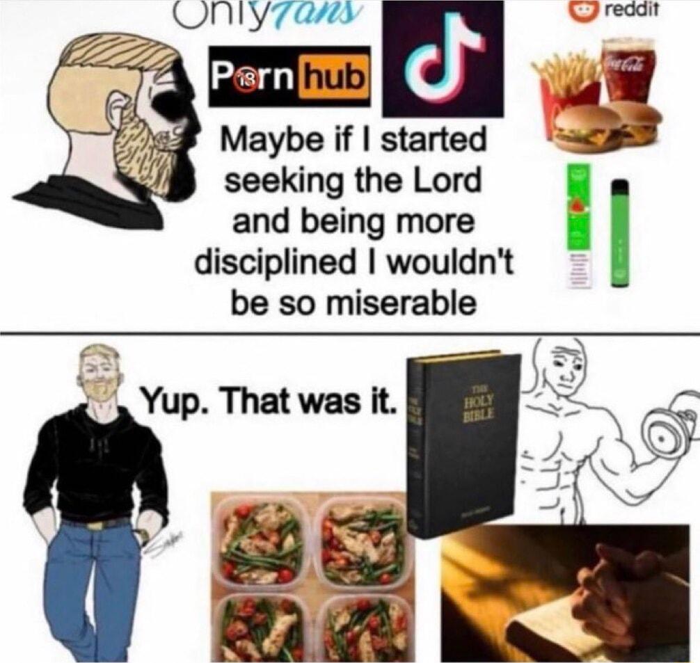 Maybe if started seeking the Lord l I and being more disciplined wouldnt be so miserable