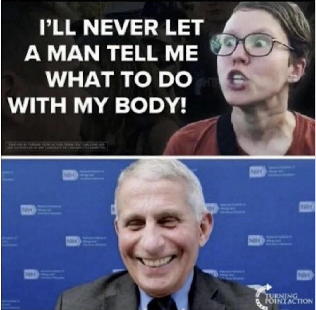 I'LL NEVER LET A MAN TELL ME WHAT TO DO WITH MY BODY!