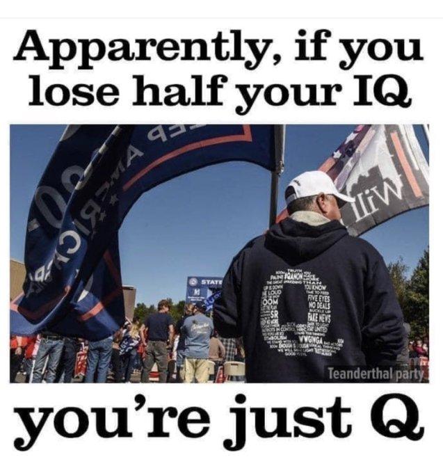 Apparently if you lose half your IQ 7 1 R