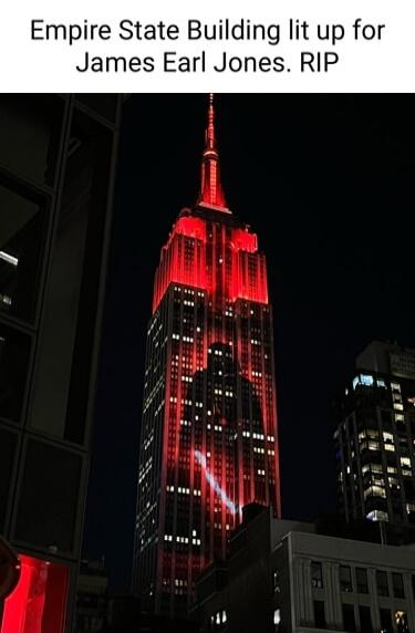 Empire State Building lit up for